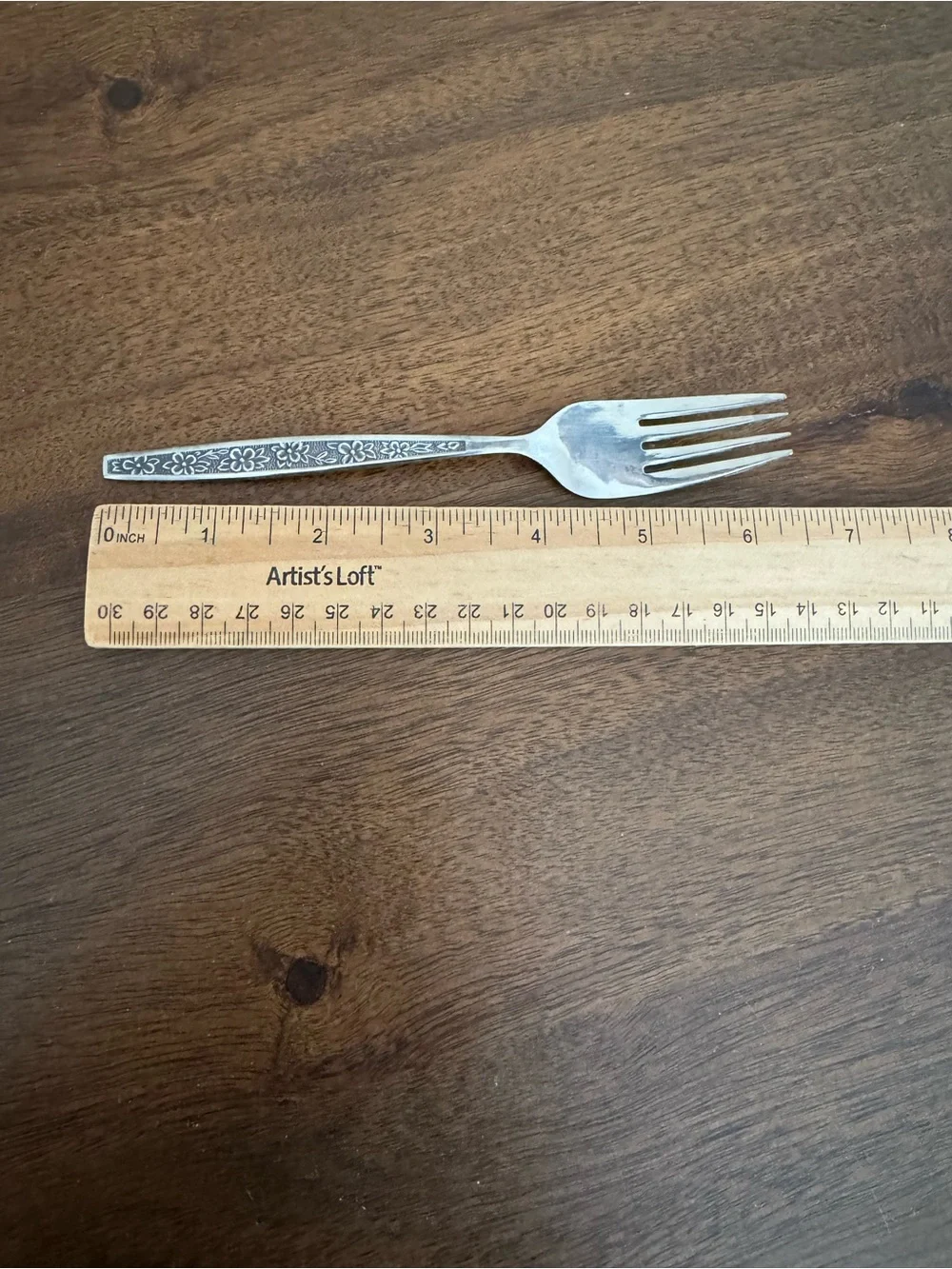Mid Century Stanley Roberts Stainless Steel Japan 7 Pcs Fork Floral